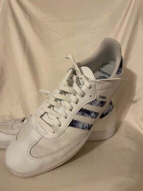 Adidas Samba Tie dye sneakers tennis shoes size 13 blue three stripes